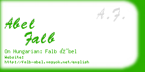 abel falb business card